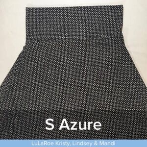 LuLaRoe Azure - Black and White A-Line Skirt